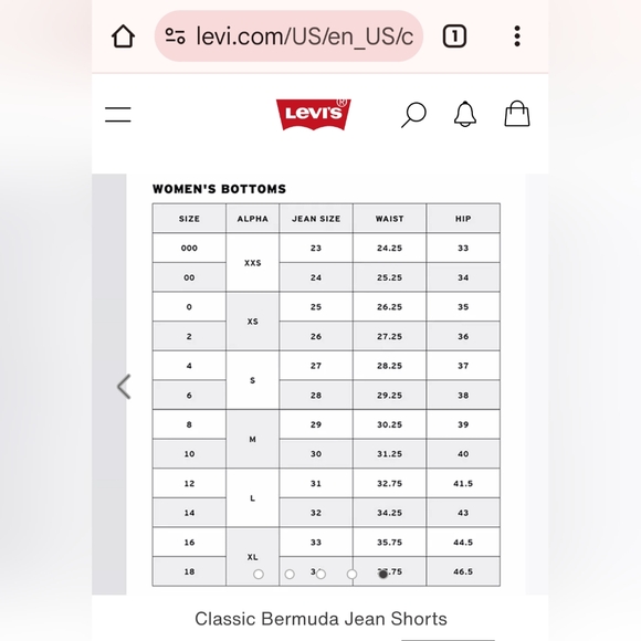 Levis 512 Bermuda Shorts - Picture 9 of 10